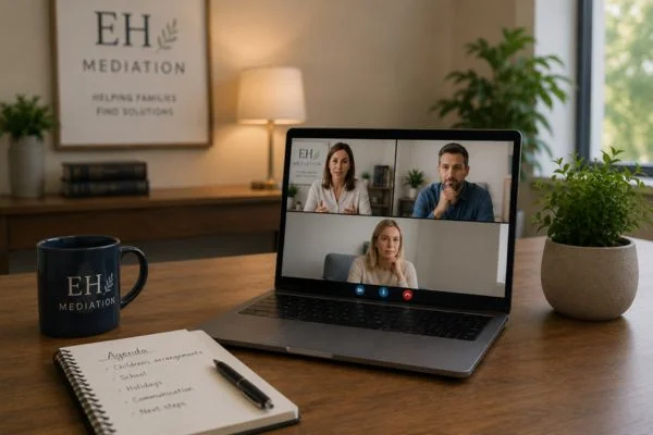 child access mediation Exeter online meeting.
